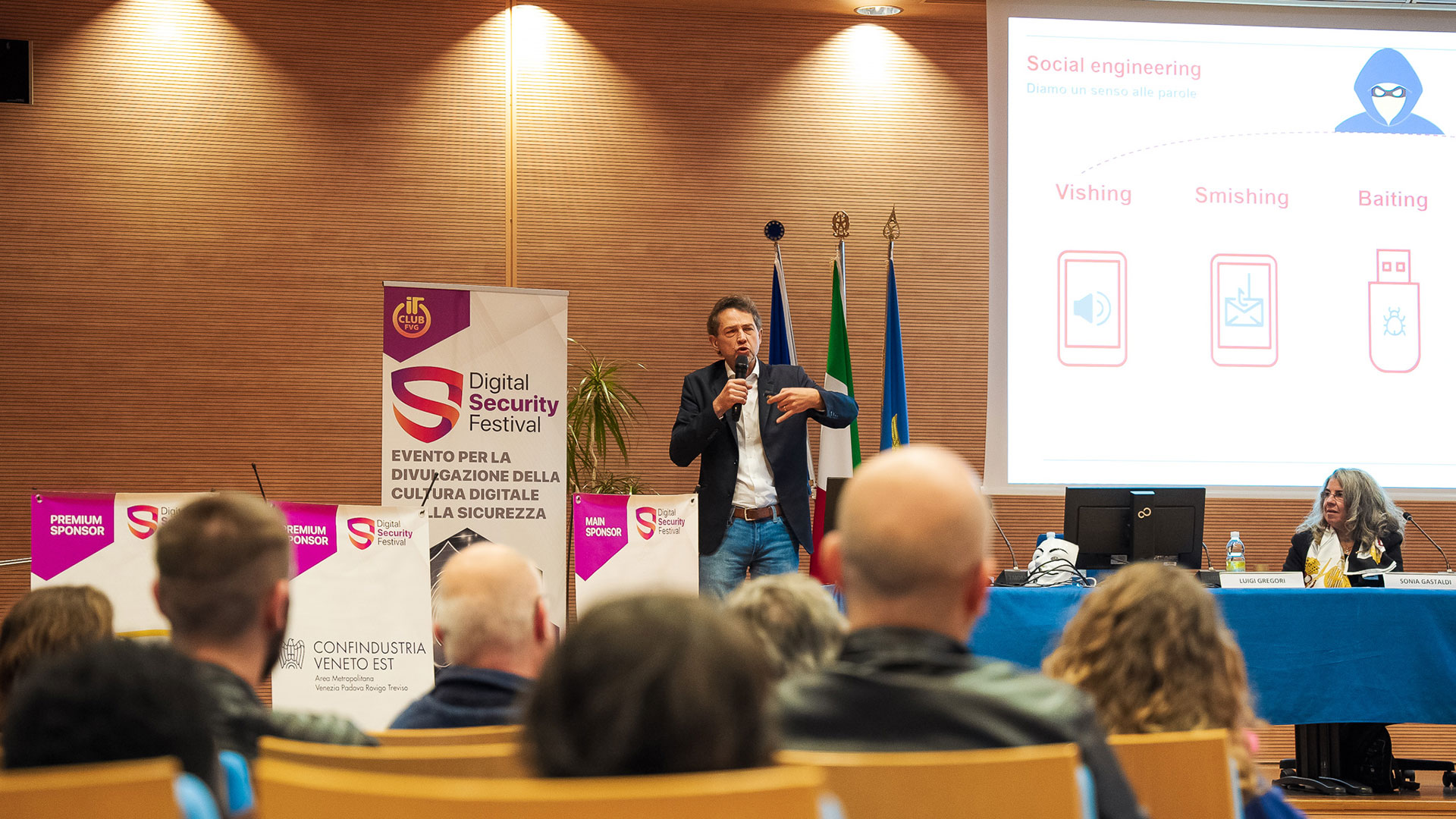 Alessandro Curioni durante un intervento al Digital Security Festival