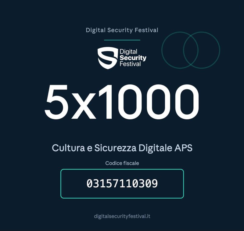 5x1000 a Cultura e Sicurezza Digitale APS